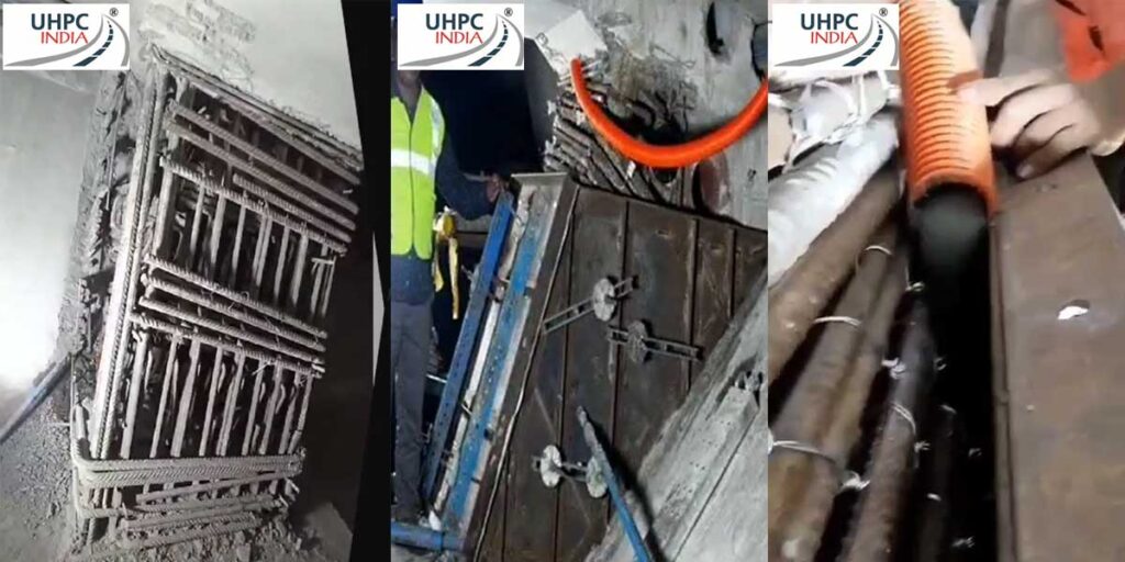 Repair of Post Tensioning Anchorage Zone of Box Girder System UHPC INDIA